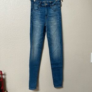 American Eagle Outfitters Women's Classic Blue Skinny Jeans